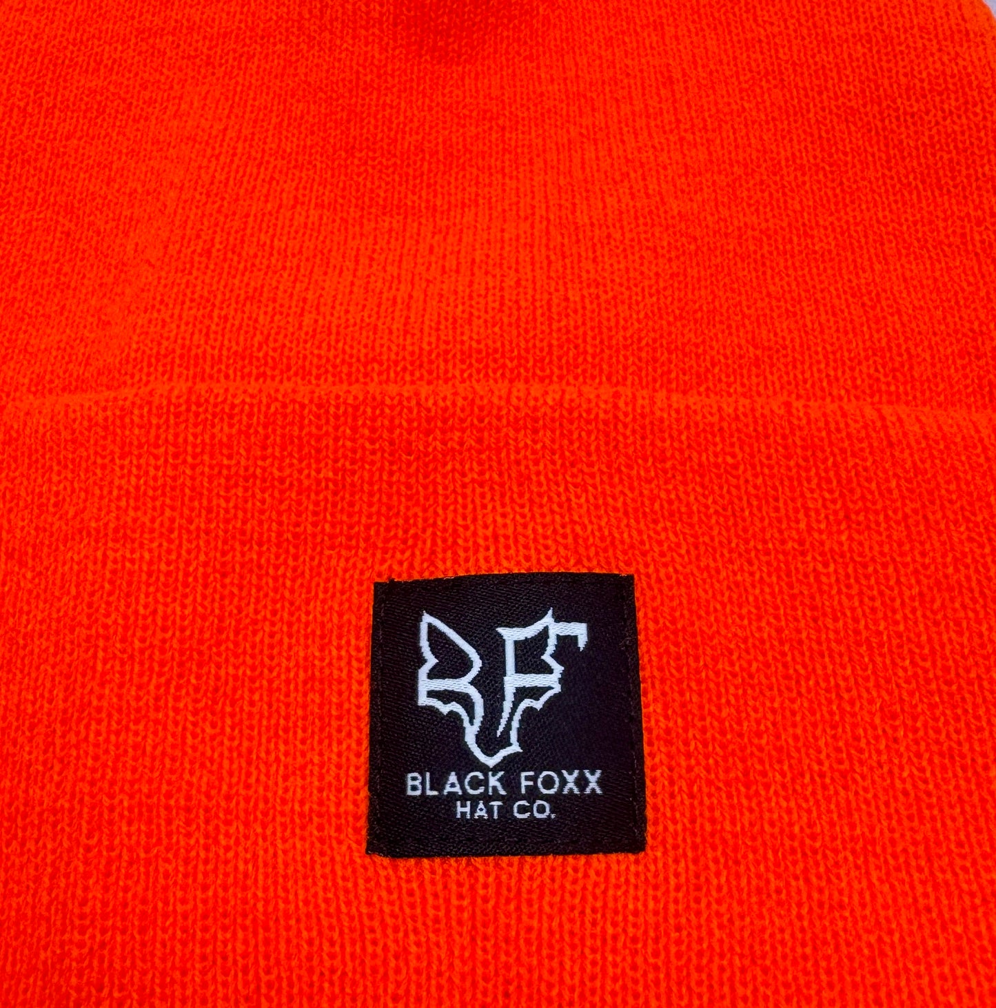 BLAZE ORANGE HUNTING BEANIE